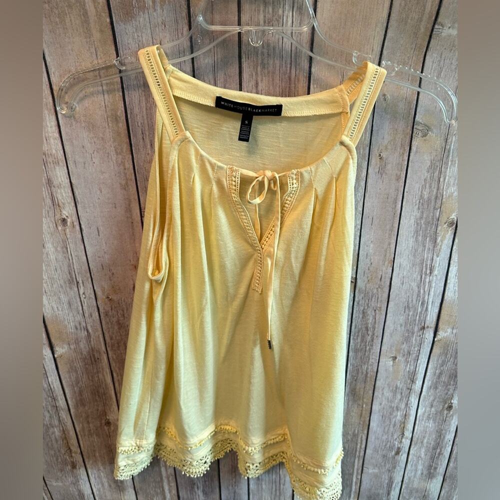 White House Black Market Tank Top Size small Yellow